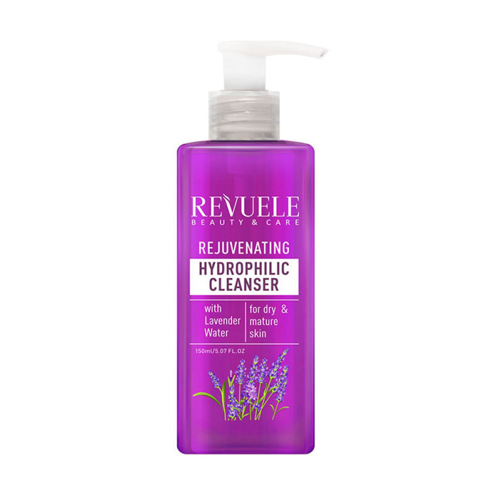 Очищувальний гідрофільний засіб для вмивання Revuele Rejuvenating Hydrophilic Cleanser з лавандовою водою, 150 мл